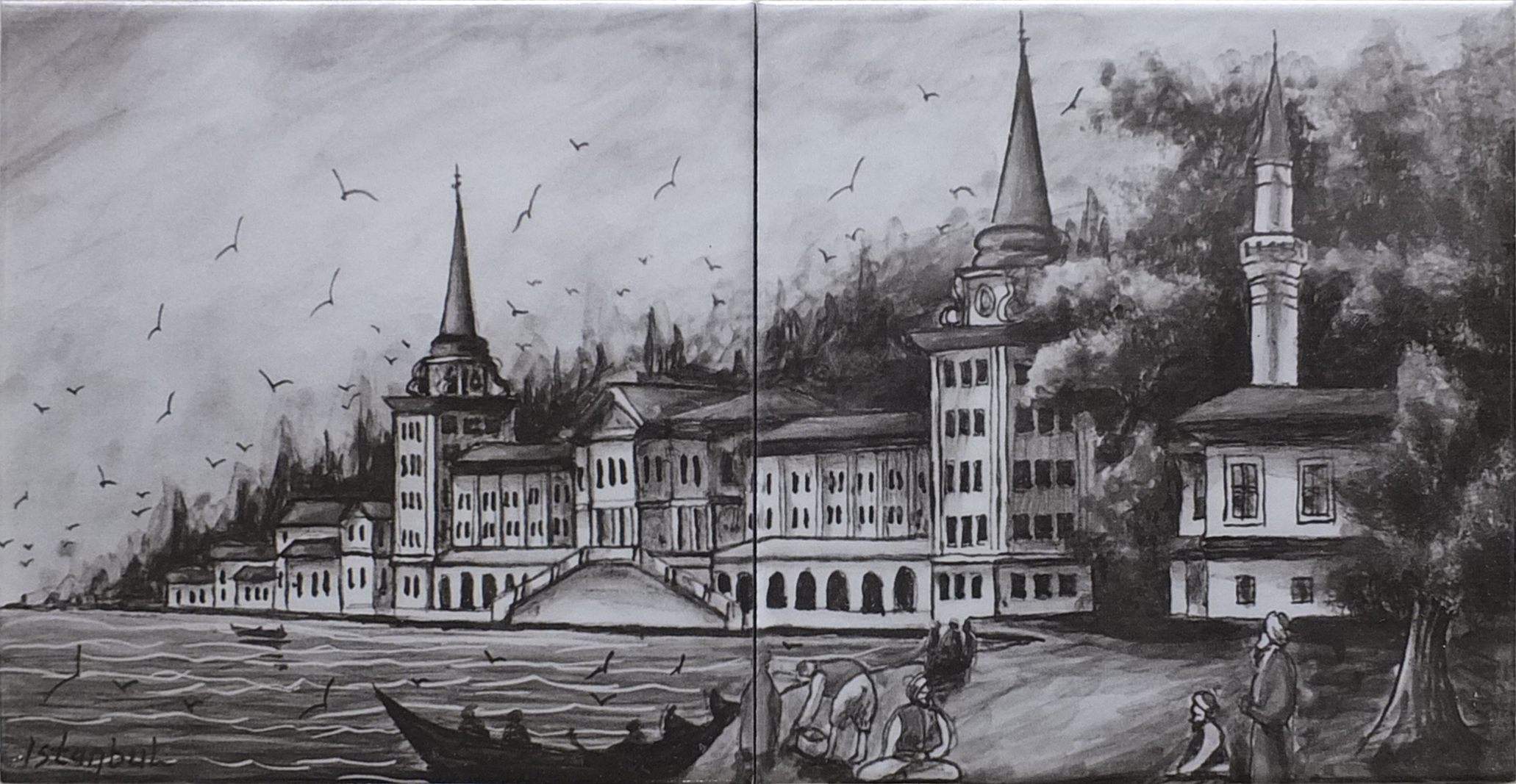 Çini Panolar  20x40-51